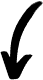 a black icon of arrow pointing downwards